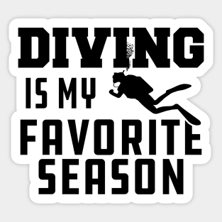 Diving is my Favorite Season Sticker